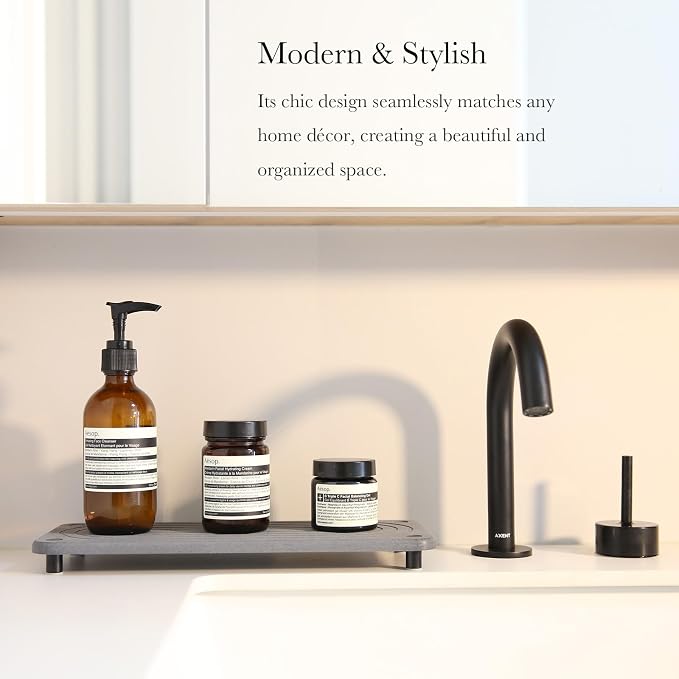 Instant Dry Sink Caddy Kitchen Sink Organizer, Water Absorbing Stone Sponge - Image 2