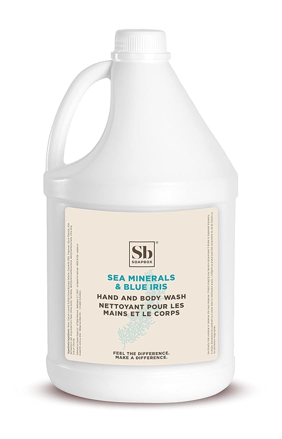 Soapbox Liquid Hand Soap & Body Wash, Sea Minerals & Blue Iris by Soapbox