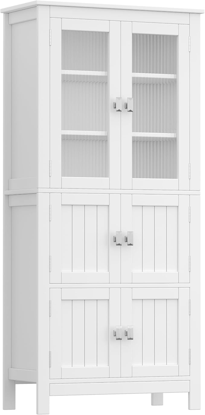 53.1" H Tall Bathroom Storage Cabinet, Bathroom Floor Cabinet - Image 7