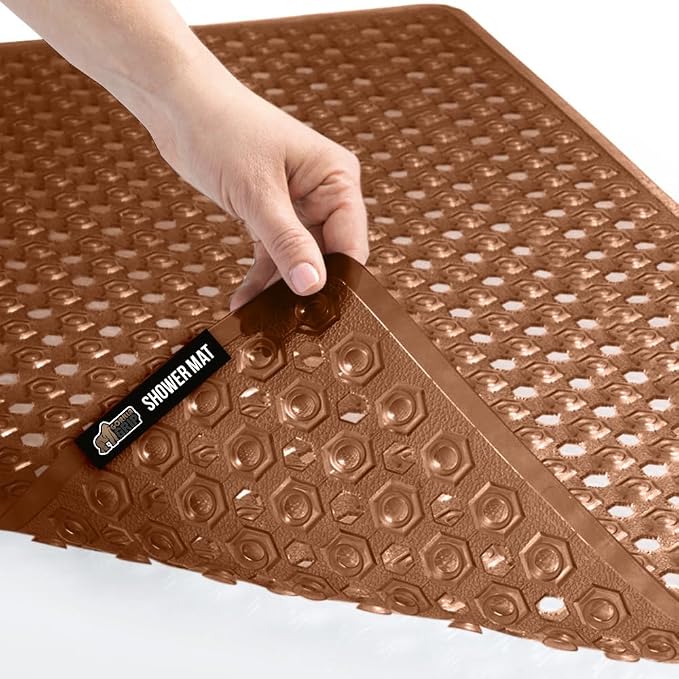 GORILLA GRIP Patented Bath Tub Shower Mat, Machine Washable Bathtub Floor Liner by GorillaGrip