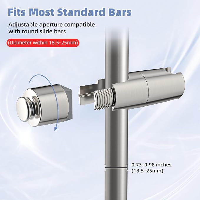 Hibbent Adjustable Shower Head Holder - Image 2