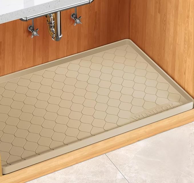Silicone Under Sink Mat 40" x 19", Kitchen Essentials and Gadgets, Shelf Liner by Winisok