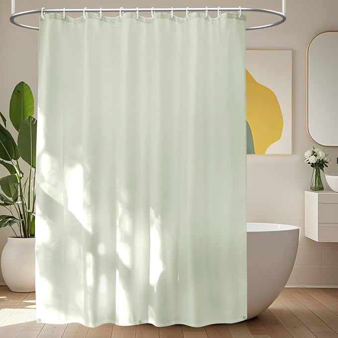 Waterproof Fabric Shower Curtain Liner by Seenus
