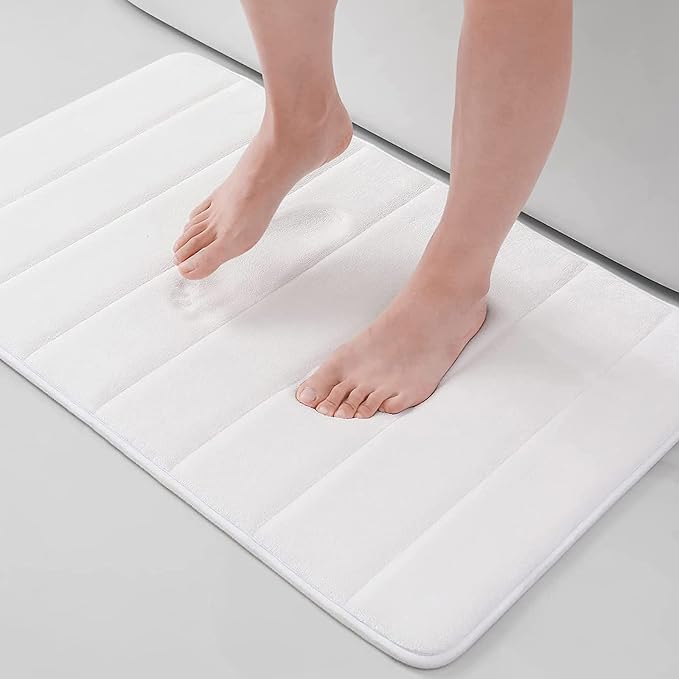 Buganda Memory Foam Bath Mat, Ultra Soft and Non-Slip Bathroom Rugs, Water by Buganda