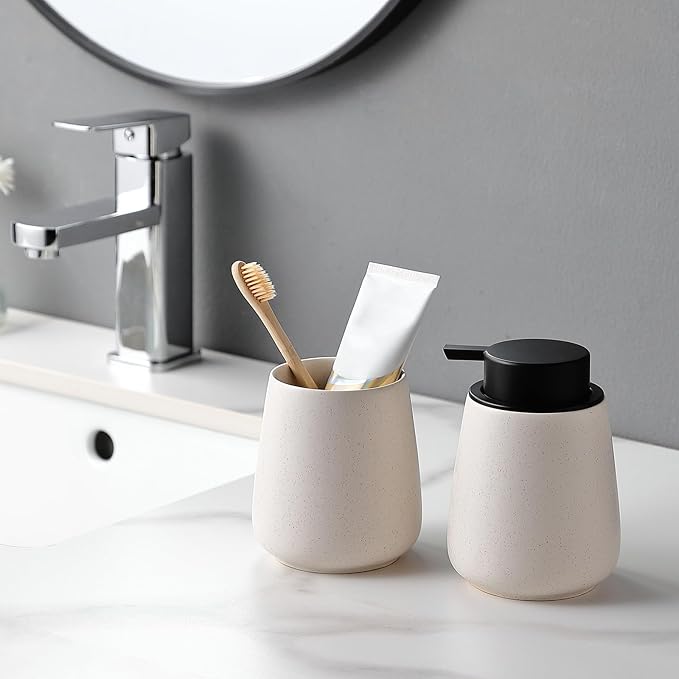 Beige Toothbrush Holder for Bathroom - Image 6