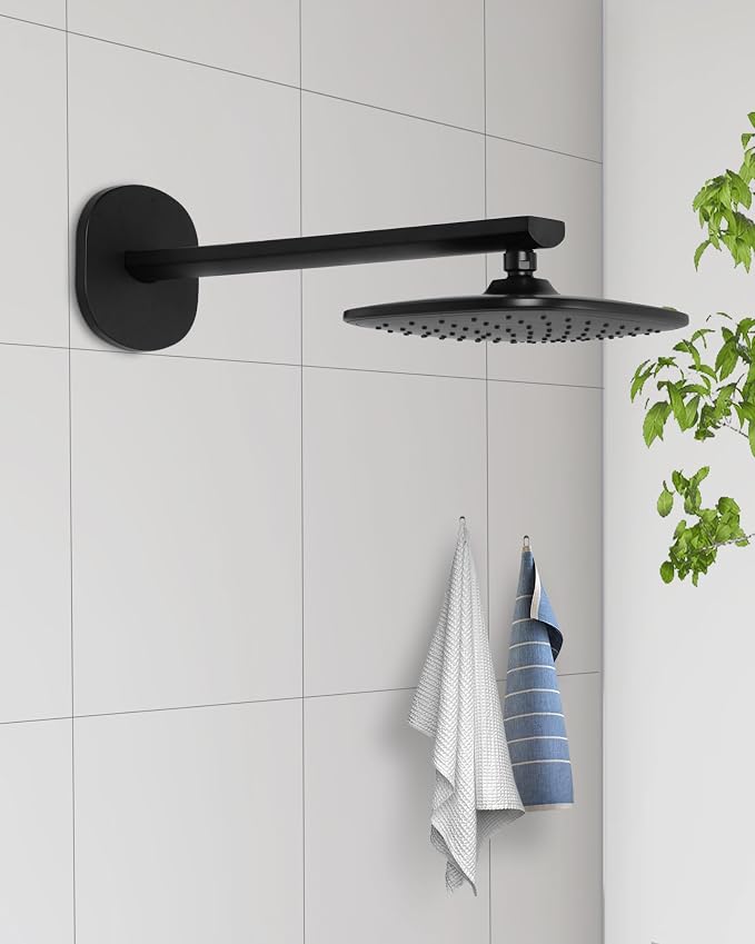 PHASAT Shower Arm with Flange, Stainless Steel Shower Head Extension Arm - Image 3
