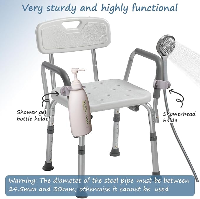 Shower Head Holder Attachment for Shower Chair, Universal Hand Shower Holder - Image 2