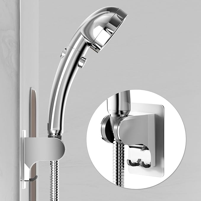 JONKEAN Shower Head Holder Without Drilling, 3m Handheld Shower Head Holder - Image 7