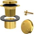LXLTOUS Brushed Gold Toe Tap Bathtub Trim Set by OrangeDesignProductionCo