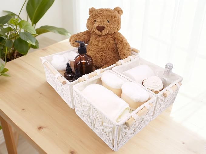 YAHUAN Macrame Storage Baskets - Image 6
