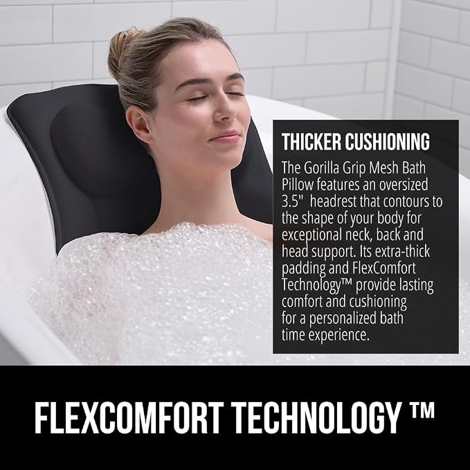 GORILLA GRIP Bath Pillow for Tub - Image 3