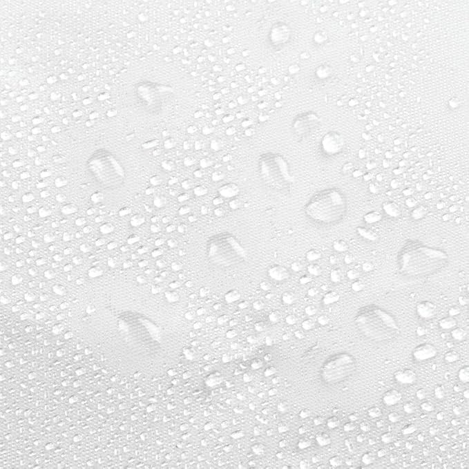 White Shower Curtain Liner 72 x 72 inch Plastic Shower Liner Washable Inside - Image 4