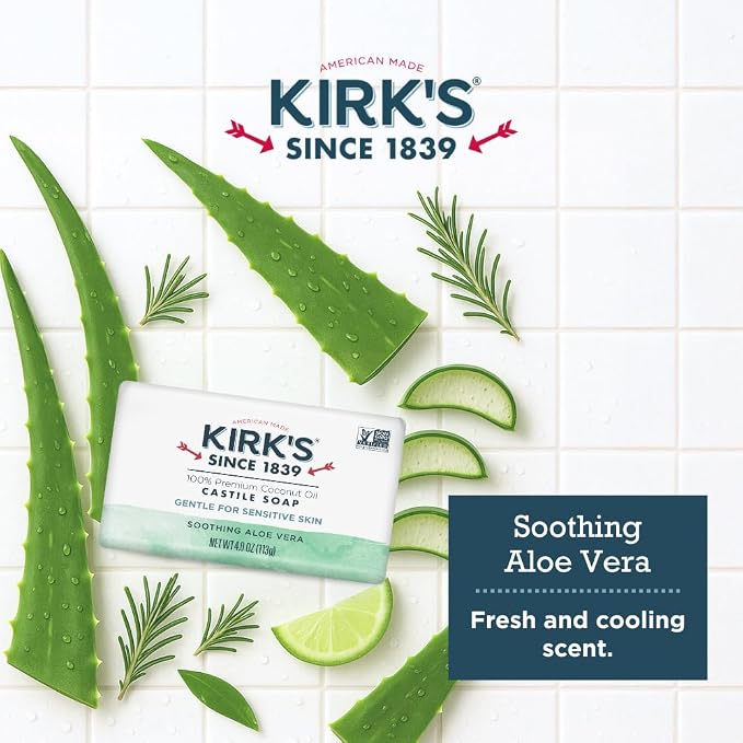 Kirk's Castile Bar Soap for Men, Women & Children - Image 5