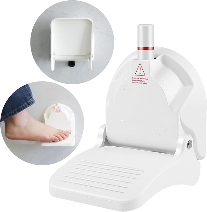 Foldable Shower Foot Rest for Shaving Legs|Reusable Foot Pedal - Image 9