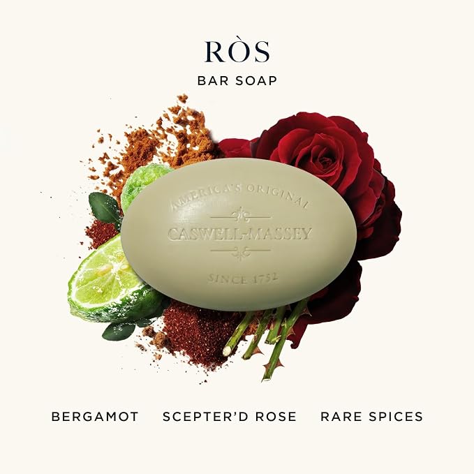 Caswell-Massey RÒS Natural Bar Soap - Image 2