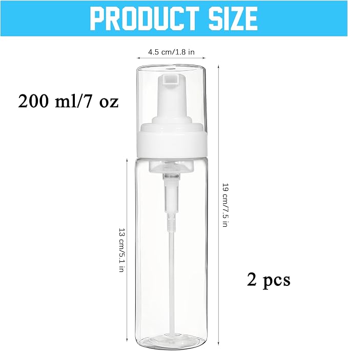 2PCS Foam Pump Bottle, Foaming Dispenser Bottle, Foaming Hand Soap Dispensers - Image 2