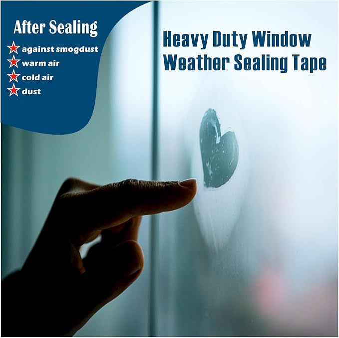 Transparent Window Weather Sealing Tape, 4-Inch x 85FT, Windows and Shower - Image 5