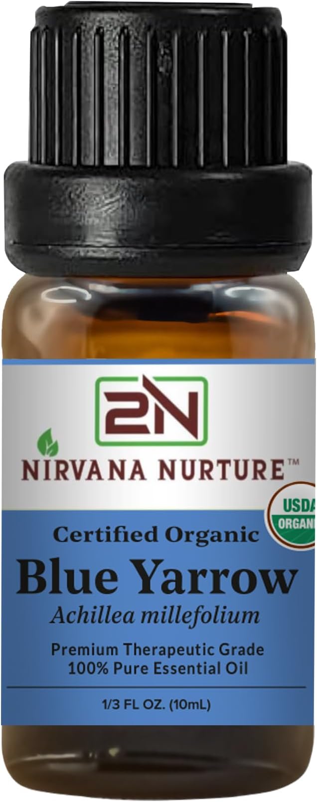 Blue Yarrow Essential Oil USDA Certified Organic, 100% Pure Natural Premium by NirvanaNurture