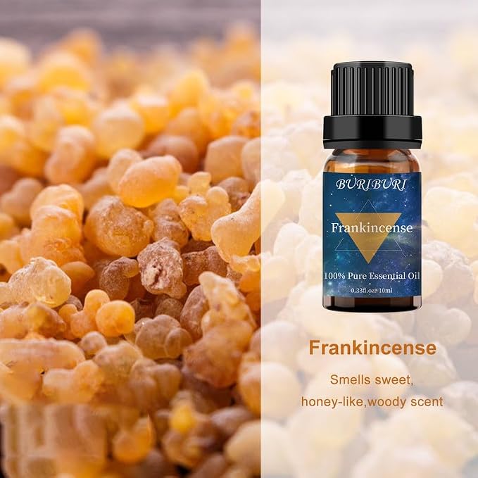 BURIBURI Frankincense Oil and Myrrh Essential Oils Gift Set, 100% Pure - Image 3