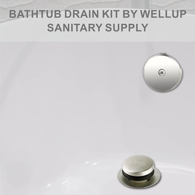 Tub Drain Tip Toe Bathtub Drain Conversion Kit Assembly, Replacement Bath Drain - Image 2
