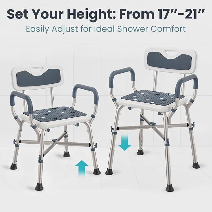 PELEGON Shower Chair for Elderly and Disabled - Image 3