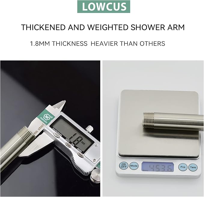 High-end Wall Mounted Extension Anti-corrosion Shower Arm and Flange - Image 5