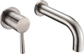 SUMERAIN Bathtub Faucet Brushed Nickel Wall Mount Tub Filler Single Left-Handed by SUMERAINFAUCETS