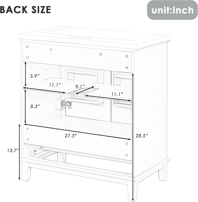 Favfurish 30" Bathroom Vanity - Image 9