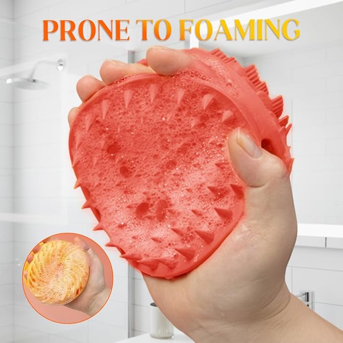 2 in 1 Silicone Body Scrubber & Scalp Scrubber, 2026 Upgrade Handheld Shower - Image 7