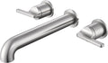 SITGES Solid Brass Wall Mount Tub Filler, High-End Design, High Flow Bathtub by SITGES