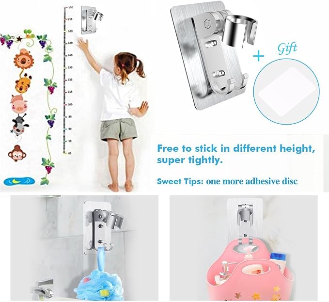 Strong Adhesive Shower Head Holder CACASO Adjustable Shower Wand Holder - Image 4