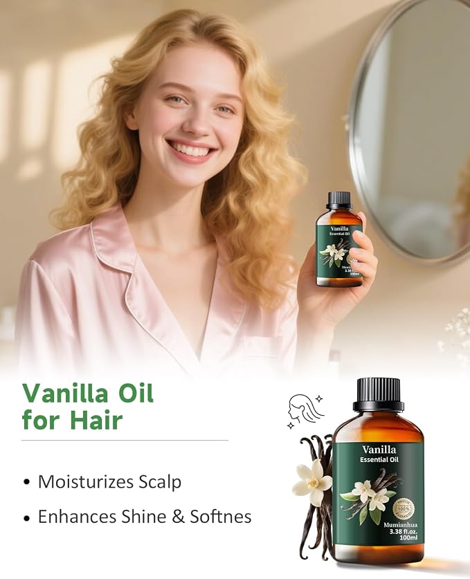 Vanilla Essential Oil Pure, Mumianhua Natural Vanilla Bean Oil - Image 4