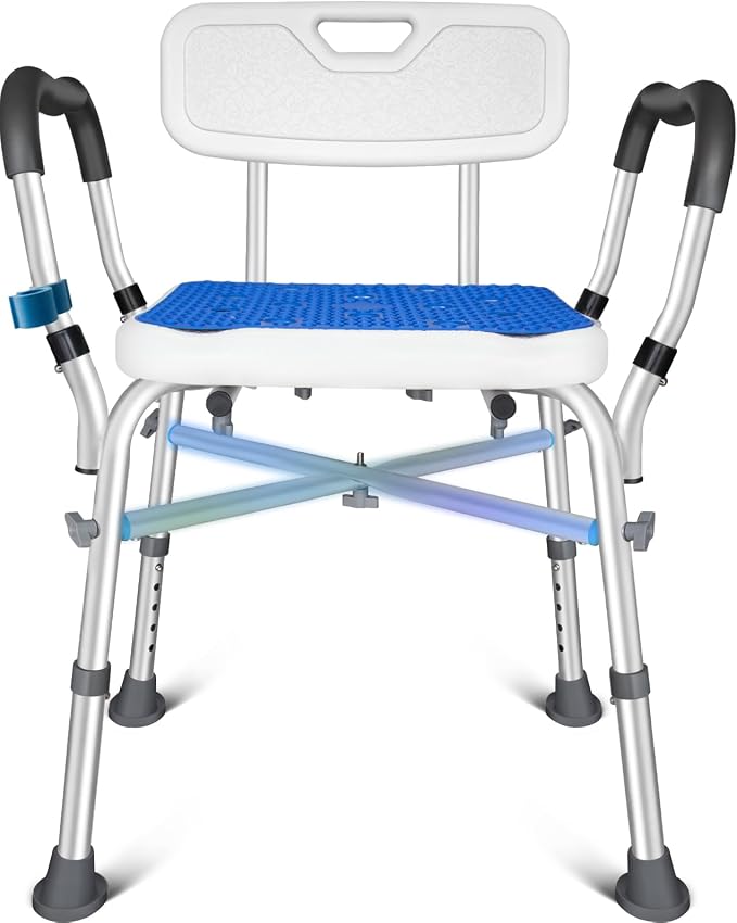 KingPavonini Shower Chair for Inside Shower, 550LBs Heavy Duty Bath Chair by KingPavonini