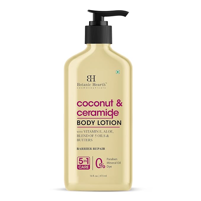 Botanic Hearth Coconut & Ceramide Body Lotion | Barrier Repair by BestHairCareProducts