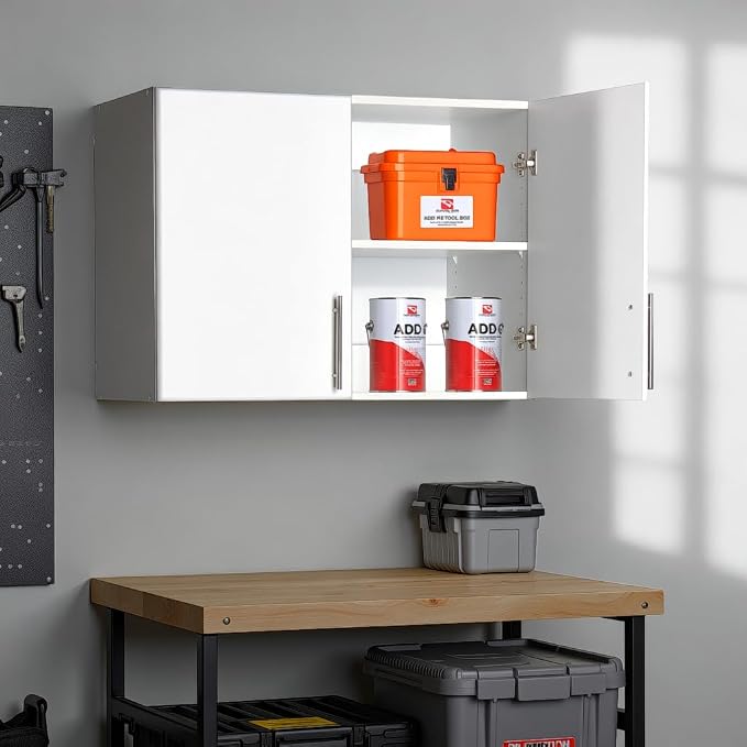 Prepac White Cabinet: Elite Wall Cabinet, WEW-3224 Garage Cabinet - Image 2