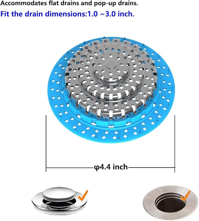 Drain Hair Catcher/Bathtub Shower Drain Hair Catcher /Suitable - Image 2