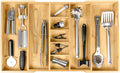 KitchenEdge Adjustable Bamboo Kitchen Drawer Organizer by KitchenEdge