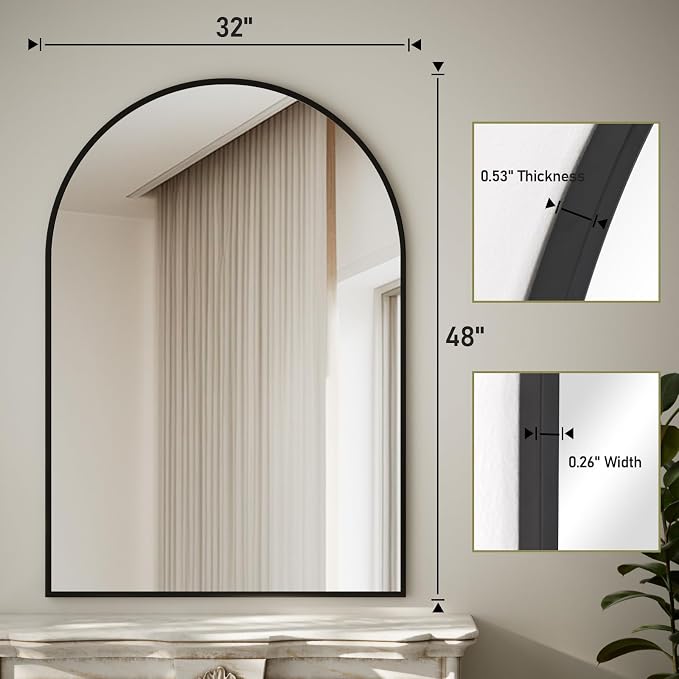 HARRITPURE Arched Bathroom Mirror - Image 5