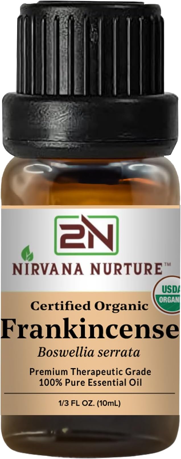 Frankincense Essential Oil USDA Certified Organic, 100% Pure Natural Premium by NirvanaNurture