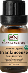 Frankincense Essential Oil USDA Certified Organic, 100% Pure Natural Premium by NirvanaNurture