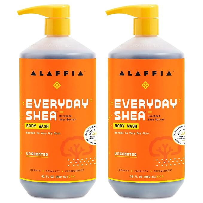 Alaffia Everyday Shea Body Wash, Naturally Helps Moisturize and Cleanse Without by Alaffia