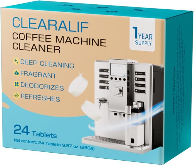 CLEARALIF Coffee Machine Cleaner Descaler Tablets, Coffee Machine Descale Works by CLEARALIF