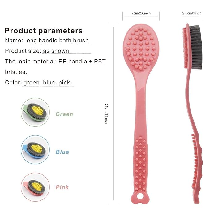 QiCheng&LYS long handle bath brush, soft and comfortable massage brush bath - Image 4