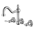 sumerain Vintage Tub Faucet Wall Mount Bathtub Faucet 3 Hole 8 Inches Center by SUMERAINFAUCETS