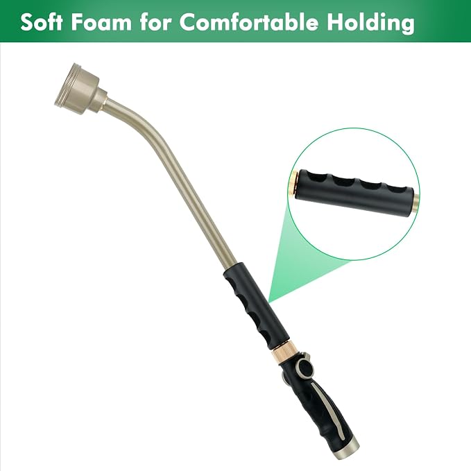 RESTMO Long Watering Wand, 24 Inches Gentle Soft Full Shower Sprayer Wand - Image 3