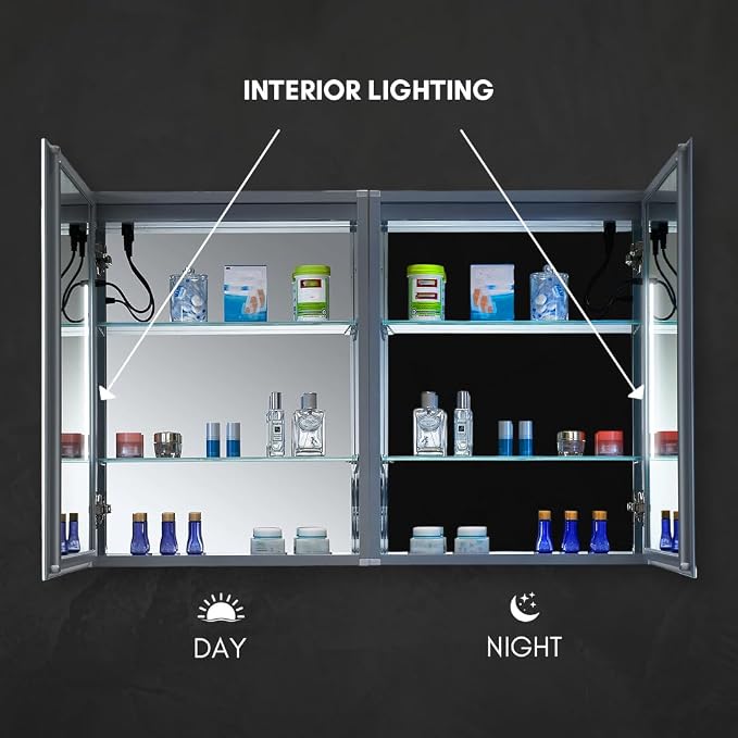 Blossom LED Lighted Medicine Cabinet Mirror - Image 5