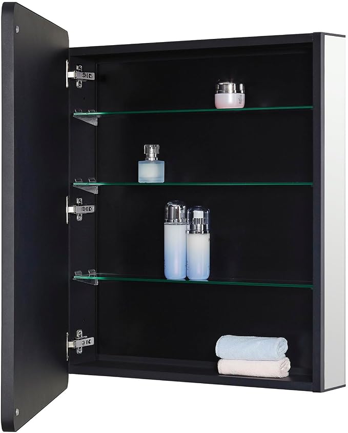 Black Bathroom Mirror Medicine Cabinet - Image 4