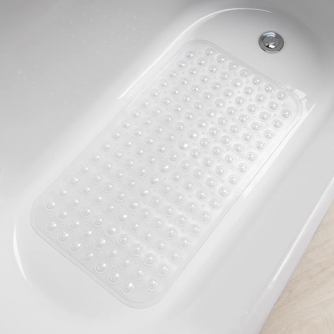 AmazerBath Bath Tub Mat, Medium Size 27.6 x 15 Inches Non-Slip Shower Mats - Image 5