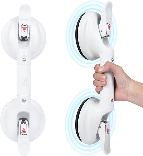 15inch Suction Shower Grab Bar, Portable Shower Handle Bar Suction Grip Bar by HEINSY