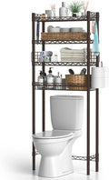 4-Tier Over Toilet Storage Shelf, Bathroom Organizer by Hodonas